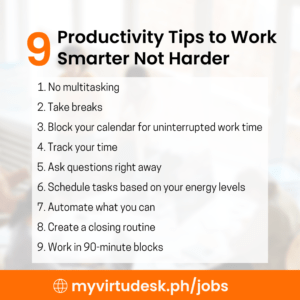 Productivity Tips to Work Smarter, not Harder