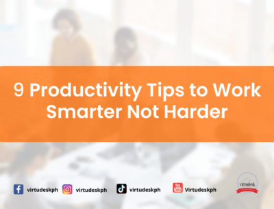 9 Productivity Tips to Work Smarter, not Harder
